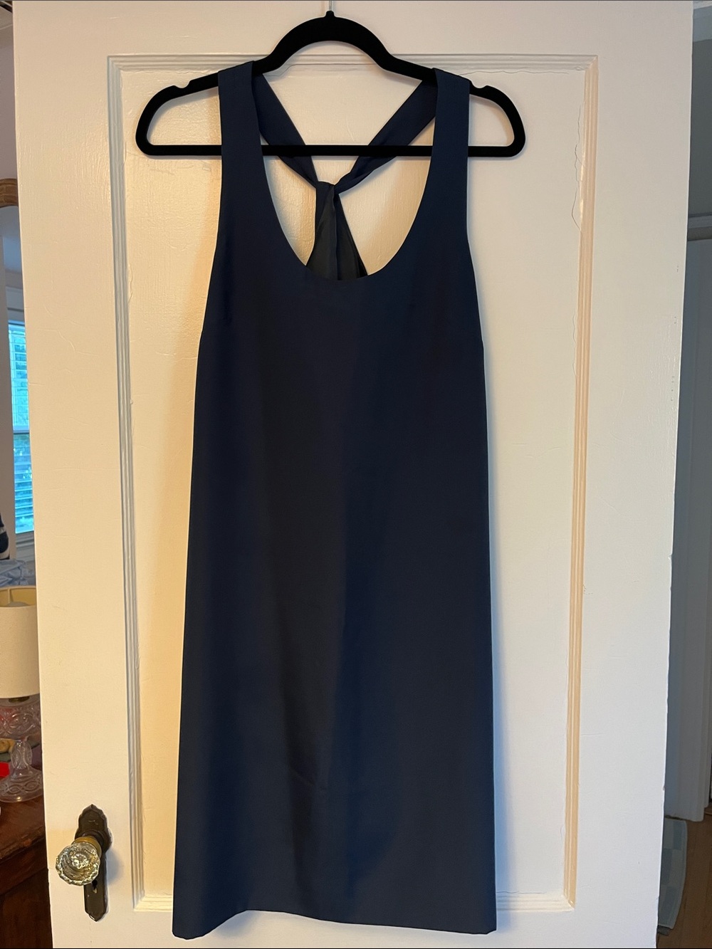 J. Crew Navy Cross Back Dress